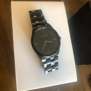 NIXON womens watch The Idol all black